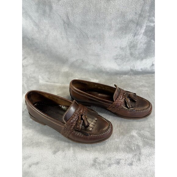 Cole Haan womens shoes 8.5M Country Brown Leather Tassel Loafers - Picture 8 of 16
